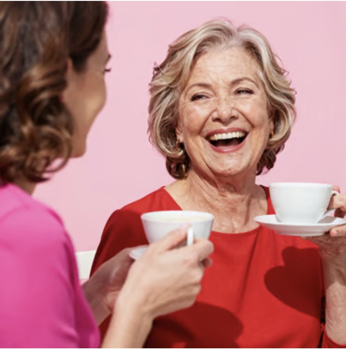 A woman of wisdom with her cup
